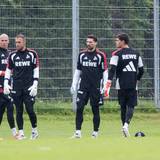 Die Torhüter des 1. FC Köln beim Training.
