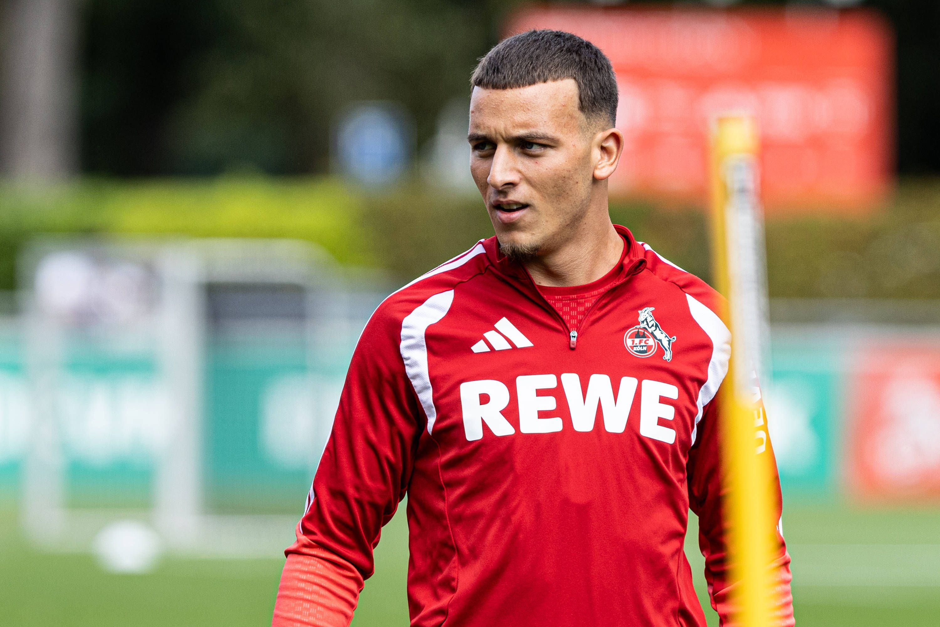 Said El Mala auf dem Trainingsplatz beim 1. FC Köln.