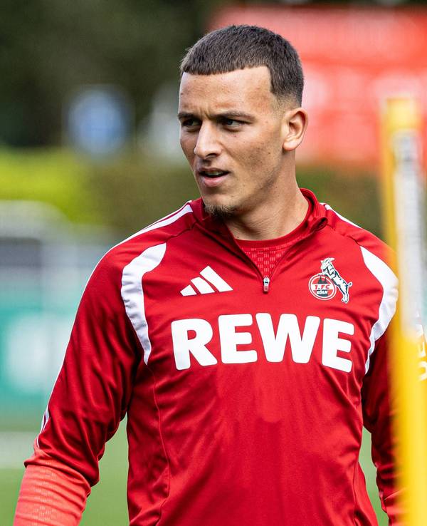 Said El Mala auf dem Trainingsplatz beim 1. FC Köln.