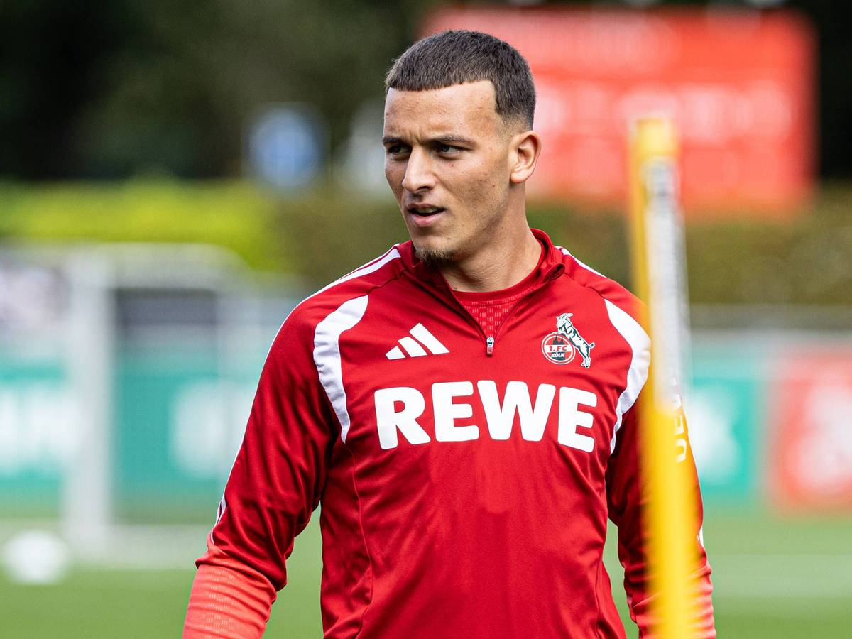 Said El Mala auf dem Trainingsplatz beim 1. FC Köln.