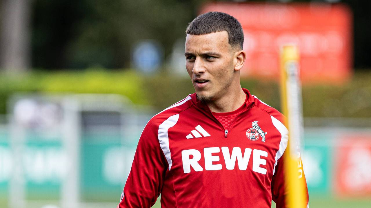 Said El Mala auf dem Trainingsplatz beim 1. FC Köln.