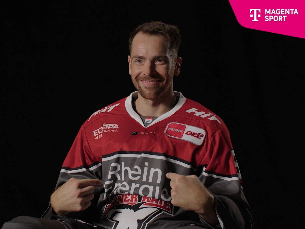 Interview mit Marcel Noebels im Trikot der Kölner Haie.