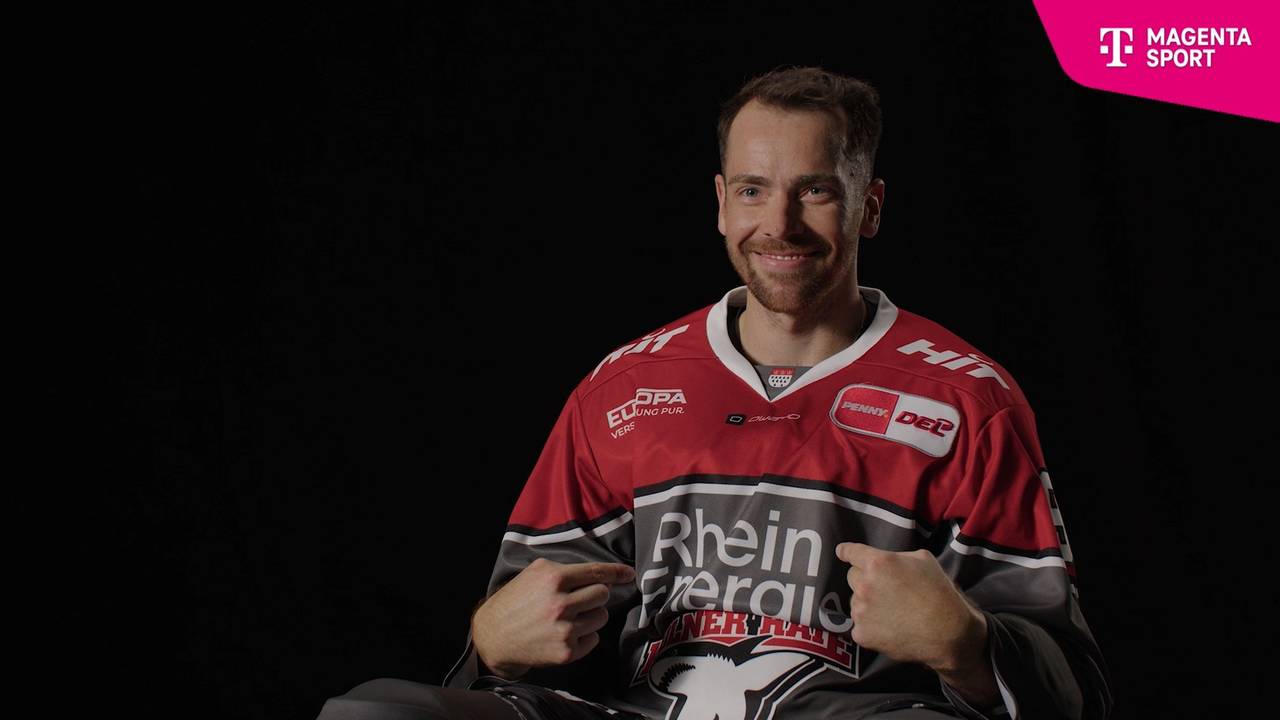 Interview mit Marcel Noebels im Trikot der Kölner Haie.