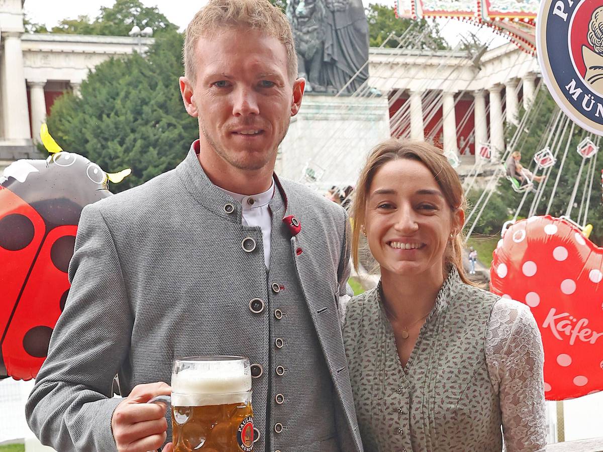 Julian Nagelsmann und Lena Wurzenberger auf dem Oktoberfest