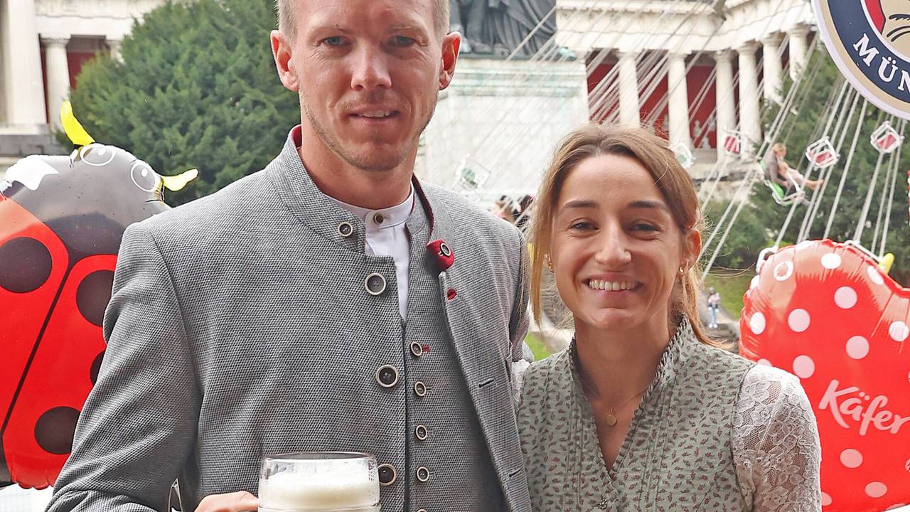 Julian Nagelsmann und Lena Wurzenberger auf dem Oktoberfest