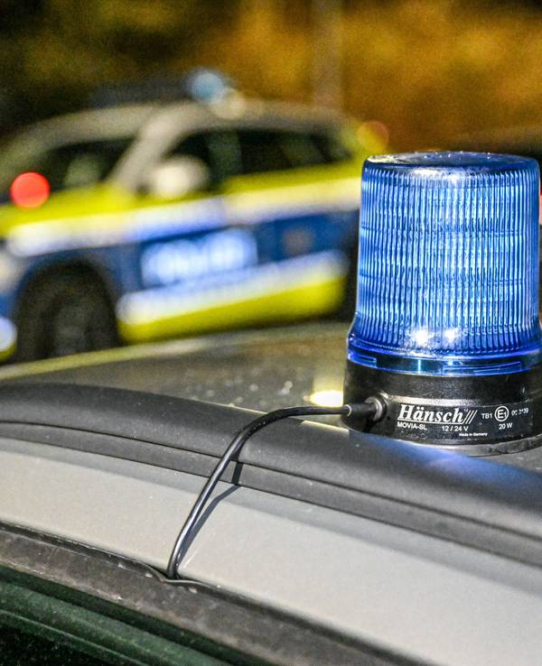 Polizeiwagen stehen in einer Straße (Symbolfoto).