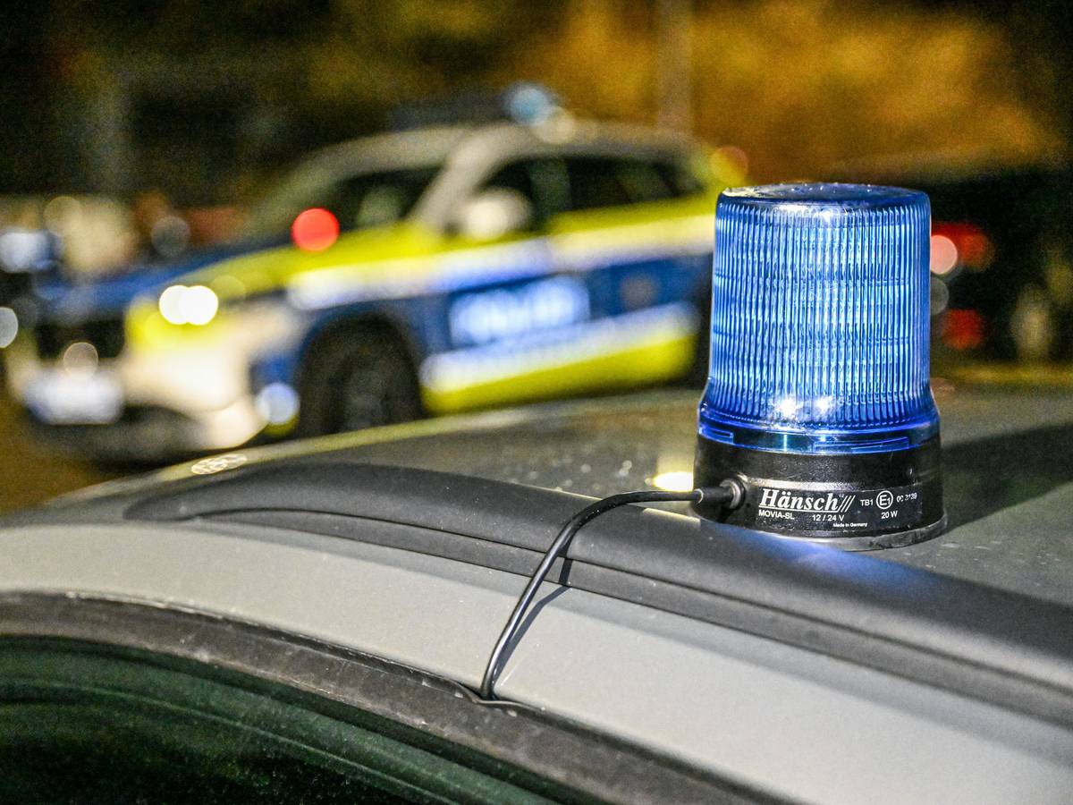 Polizeiwagen stehen in einer Straße (Symbolfoto).