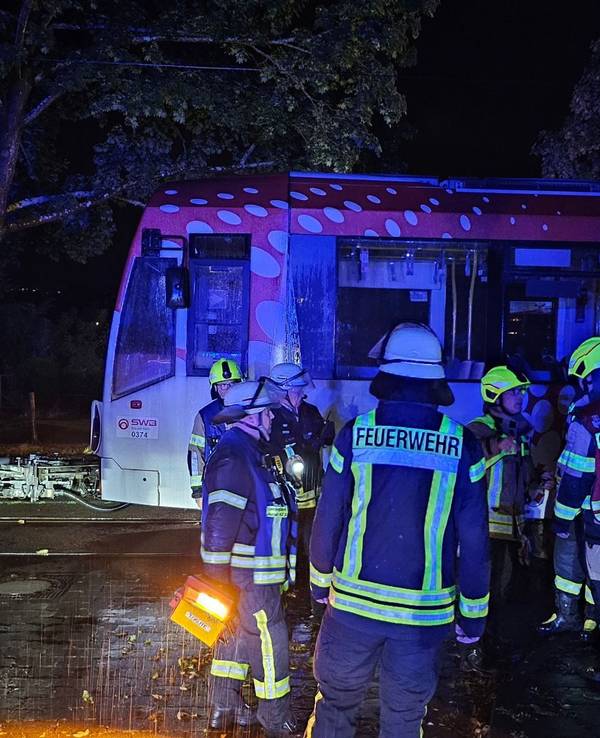 Verkehrsunfall mit Straßenbahn in Königswinter