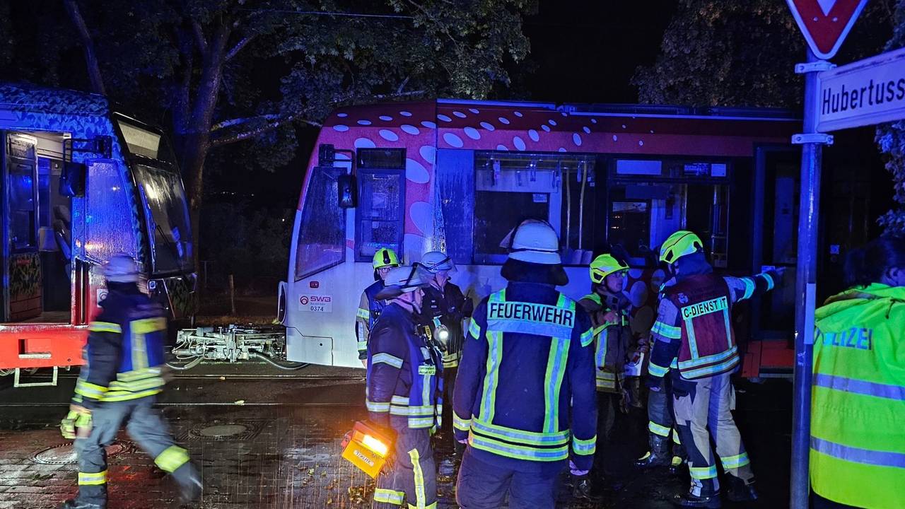 Verkehrsunfall mit Straßenbahn in Königswinter
