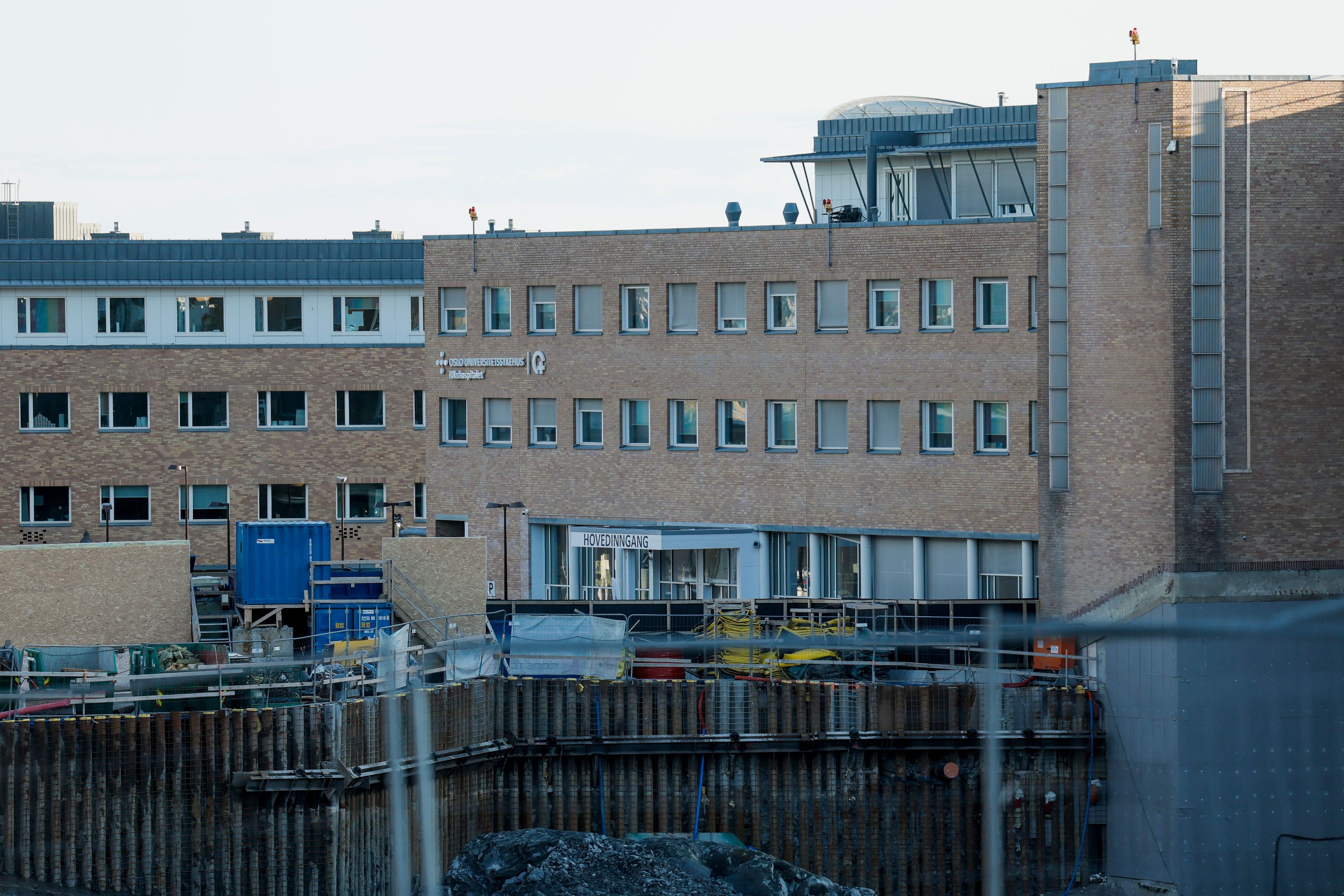 Das Krankenhaus Rikshospitalet in Oslo: König Harald V. von Norwegen wurde ins Nationalkrankenhaus eingeliefert.