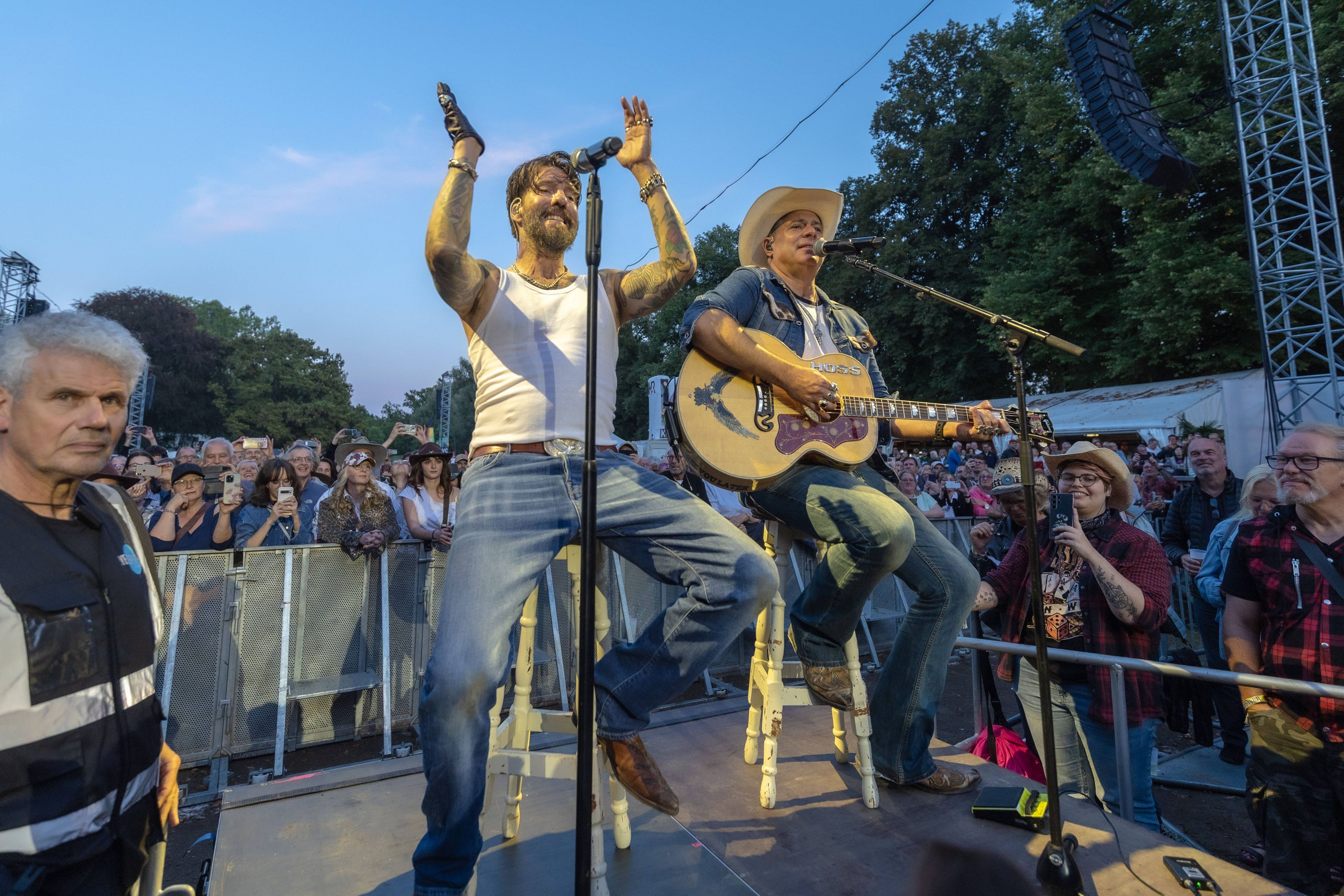 Konzert von The BossHoss auf dem KunstRasen in Bonn.