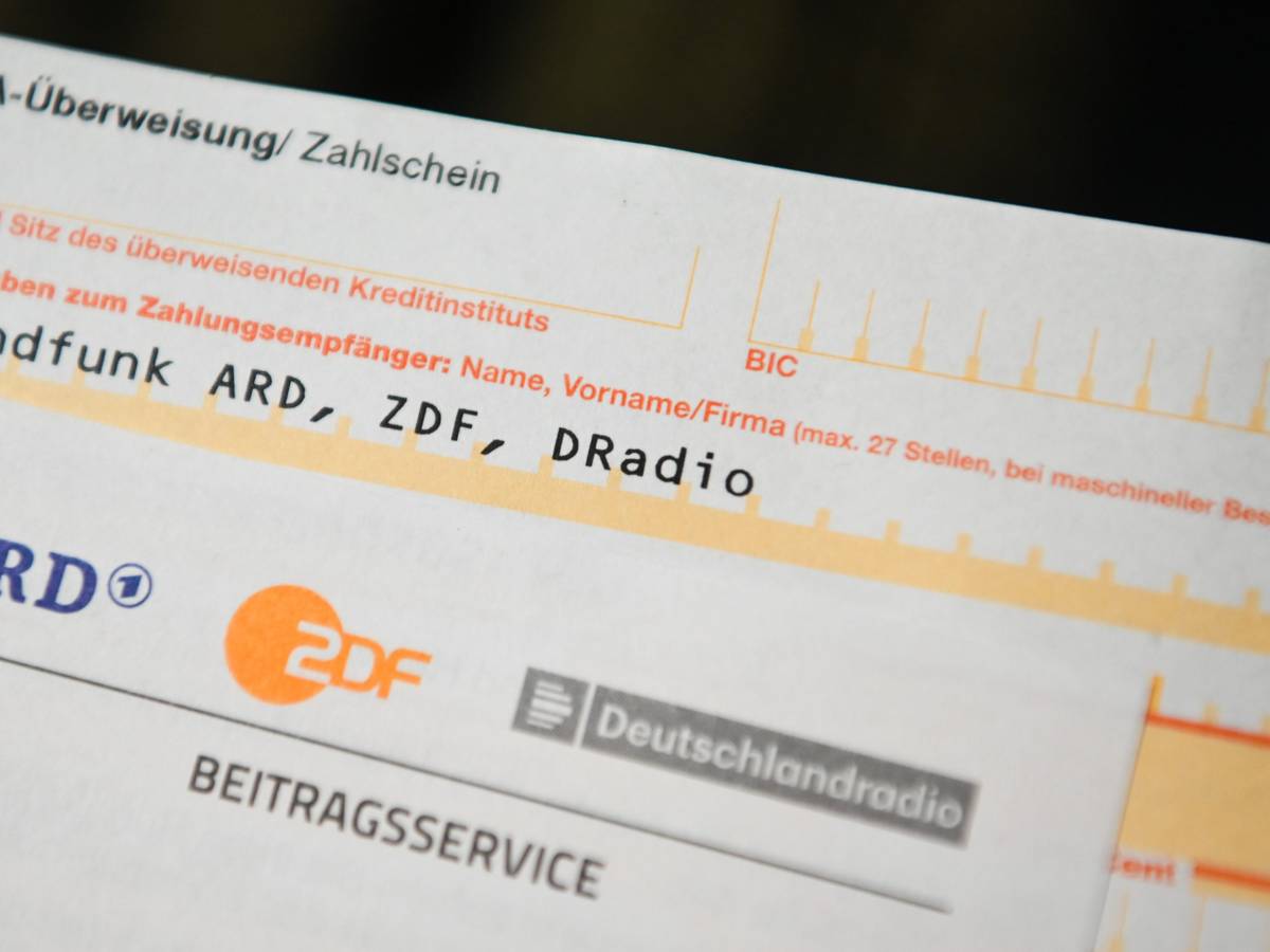 Überweisungsschein für den Rundfunkbeitrag