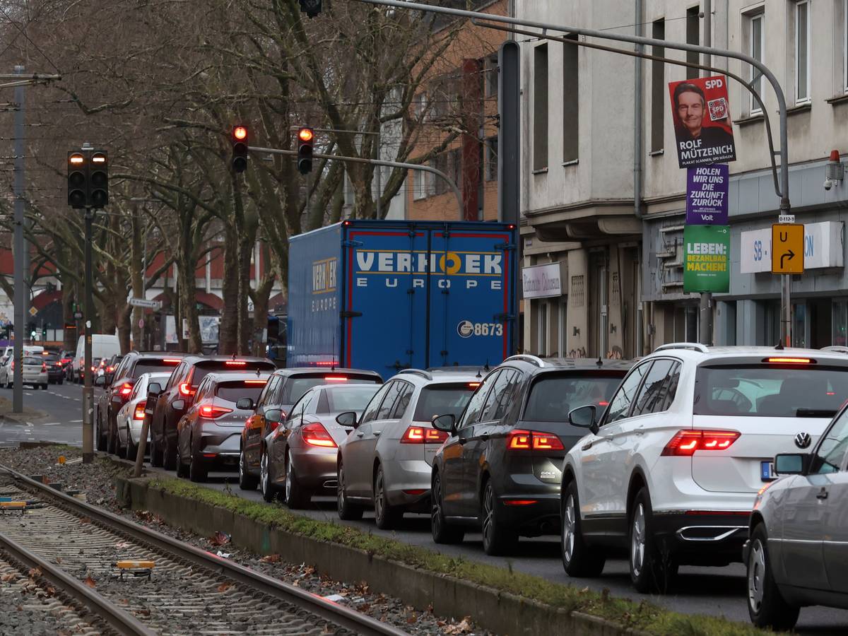 Stau in Köln.