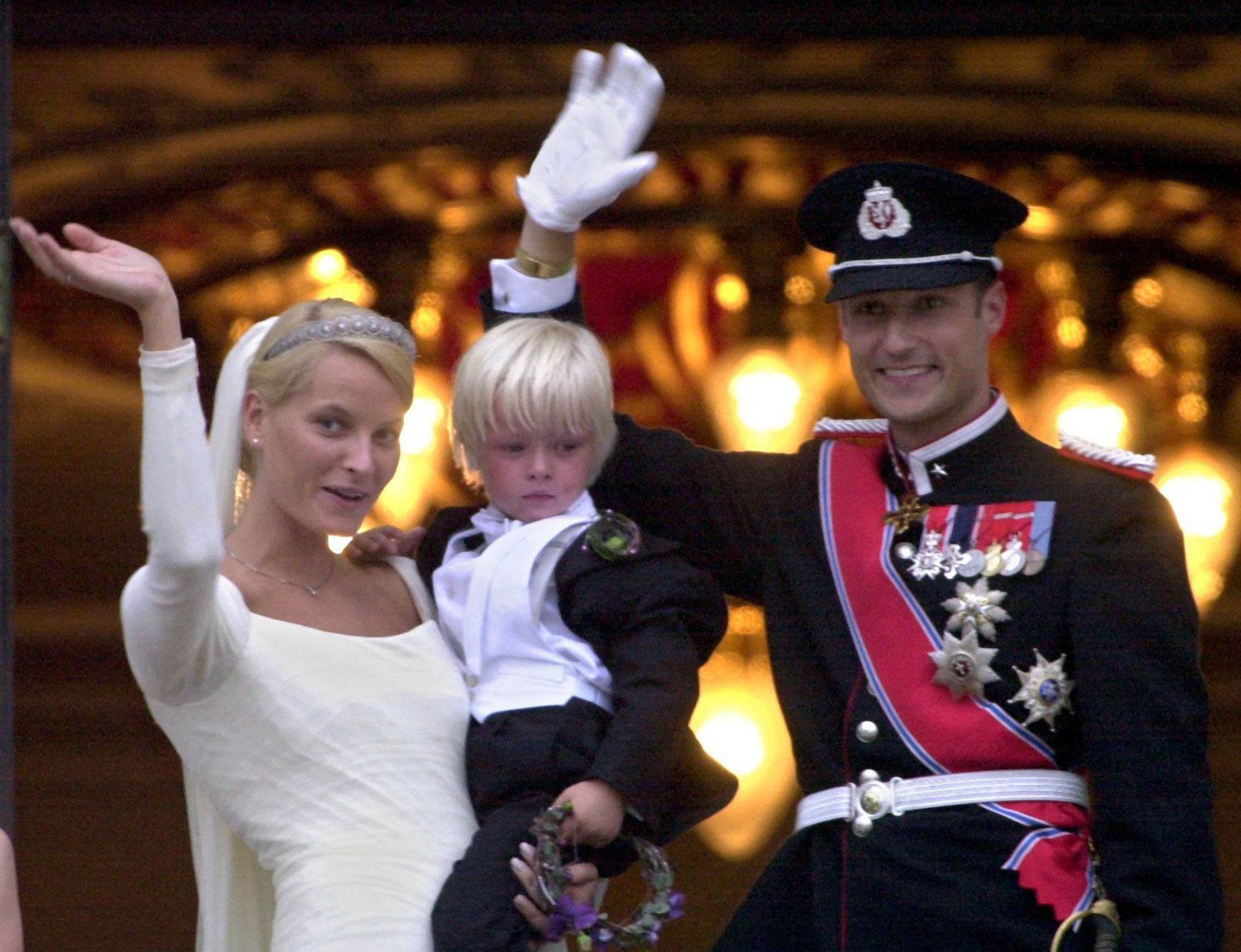 Kronprinz Haakon und Kronprinzessin Mette-Marit mit Marius