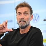 Jürgen Klopp auf einer Pressekonferenz.