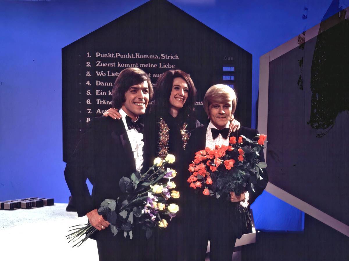 Bata Illic, hier neben Renate Kern und Howard Carpendale.