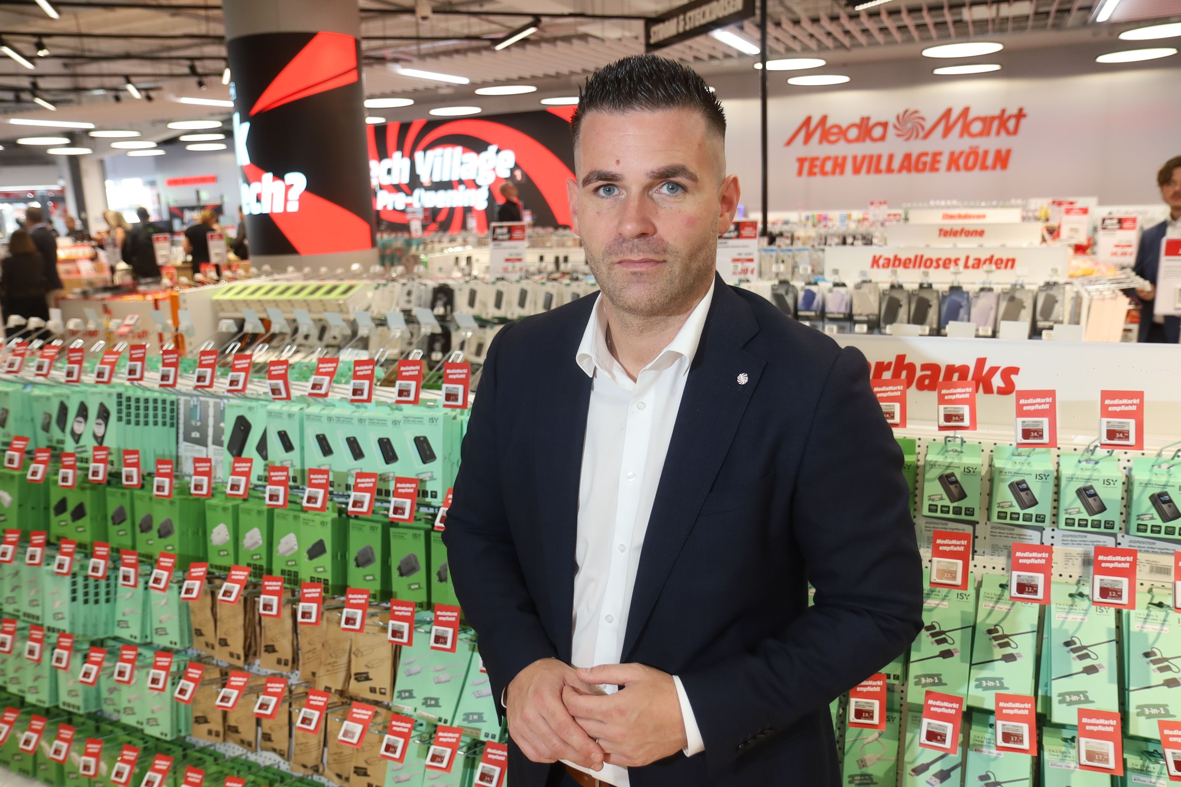 Christian Bianco, Leiter der MediaMarktSaturn-Filiale in der Hohe Straße.