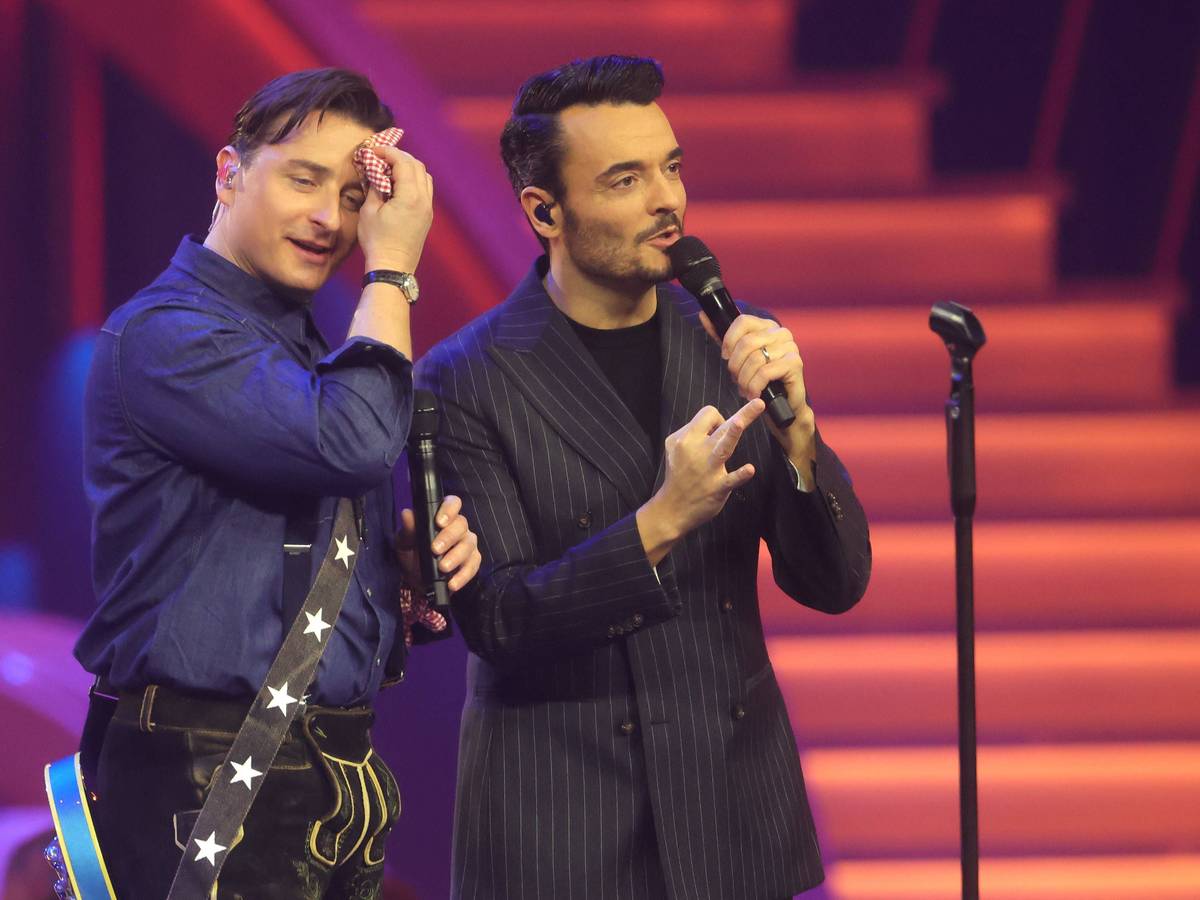 Andreas Gabalier und Giovanni Zarrella auf der Bühne.