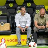 Die BVB-Bosse Lars Ricken und Ole Book.