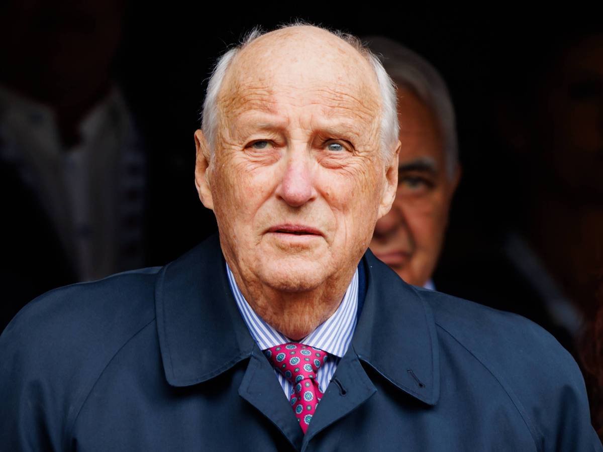 Harald V. schaut in die Ferne.