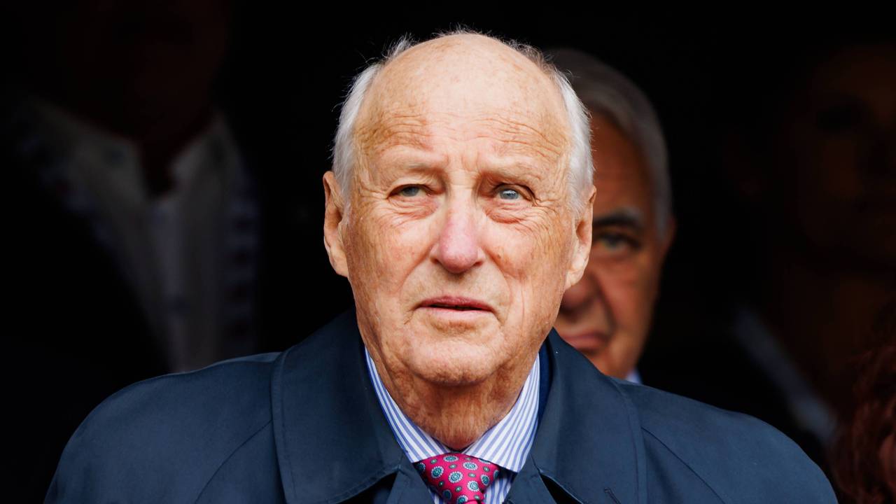 Harald V. schaut in die Ferne.