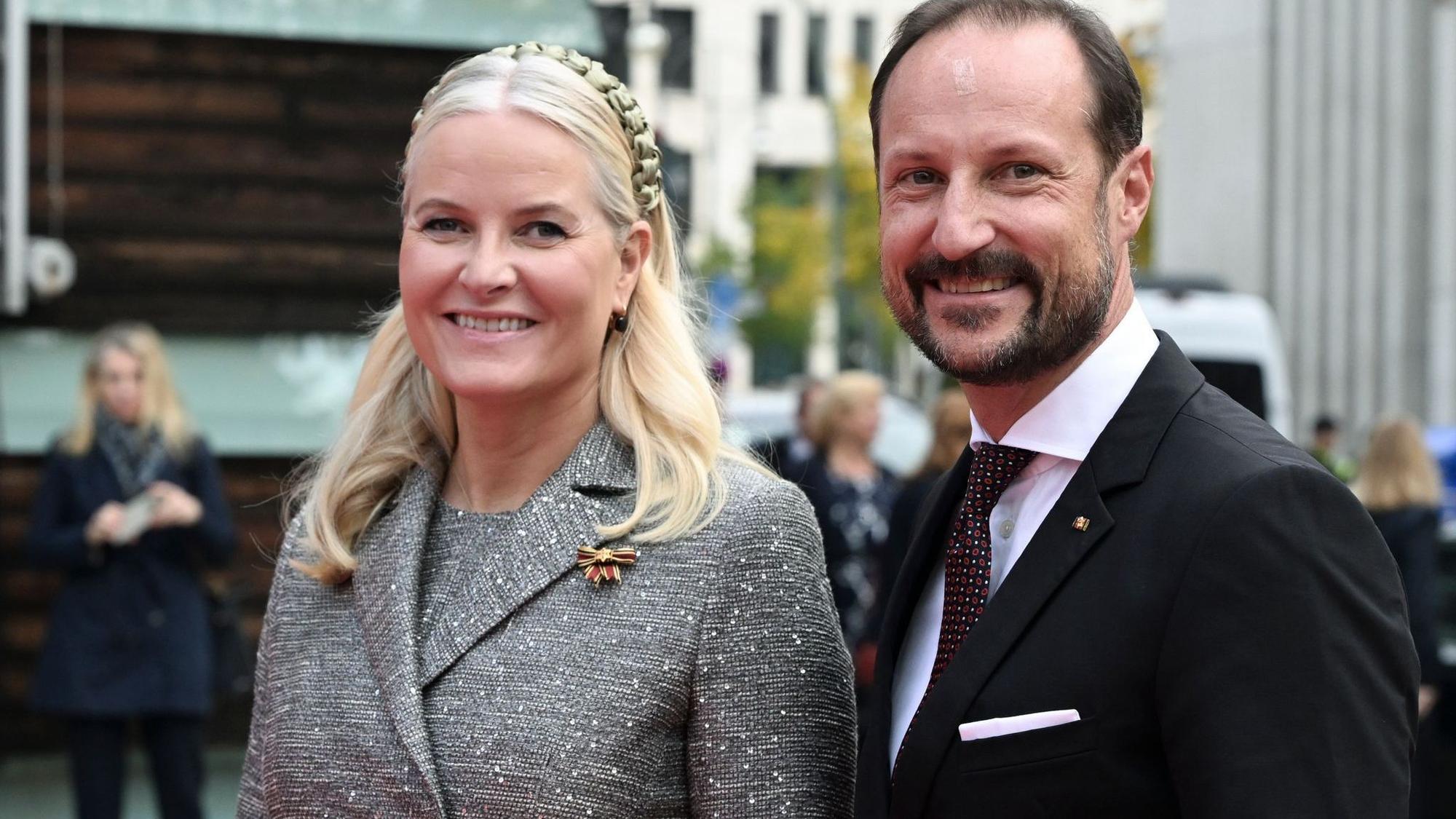 Die norwegische Kronprinzessin Mette-Marit und Kronprinz Haakon