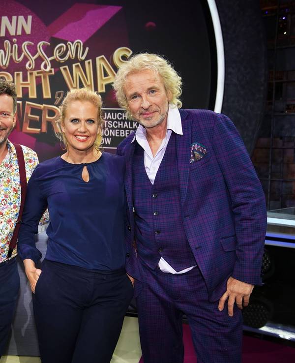 Thorsten Schorn (2.v.l.), hier mit Günther Jauch, Barbara Schöneberger und Thomas Gottschalk, verlässt nach 25 Jahren den WDR.