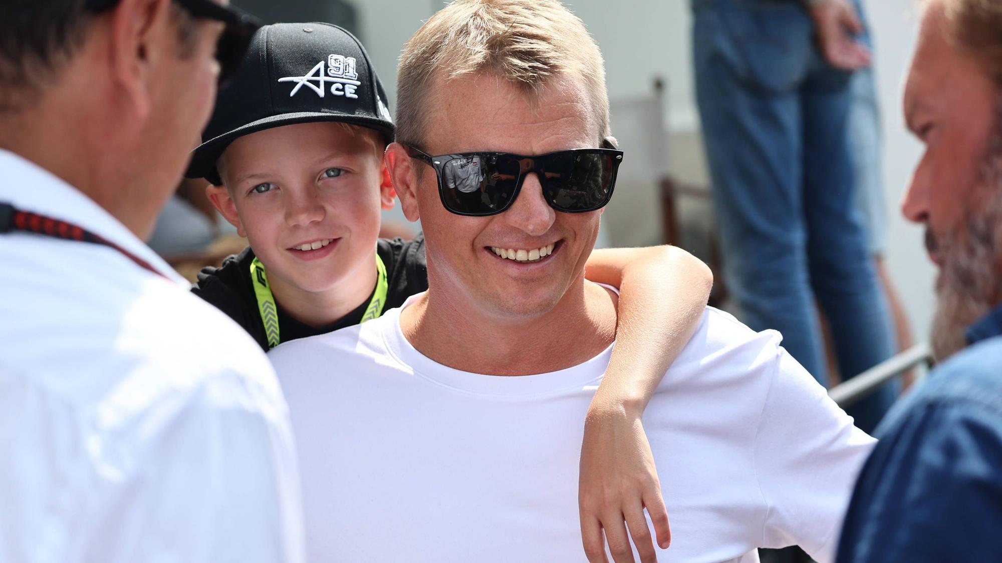 Robin Raikkönen und sein Vater Kimi Raikkönen