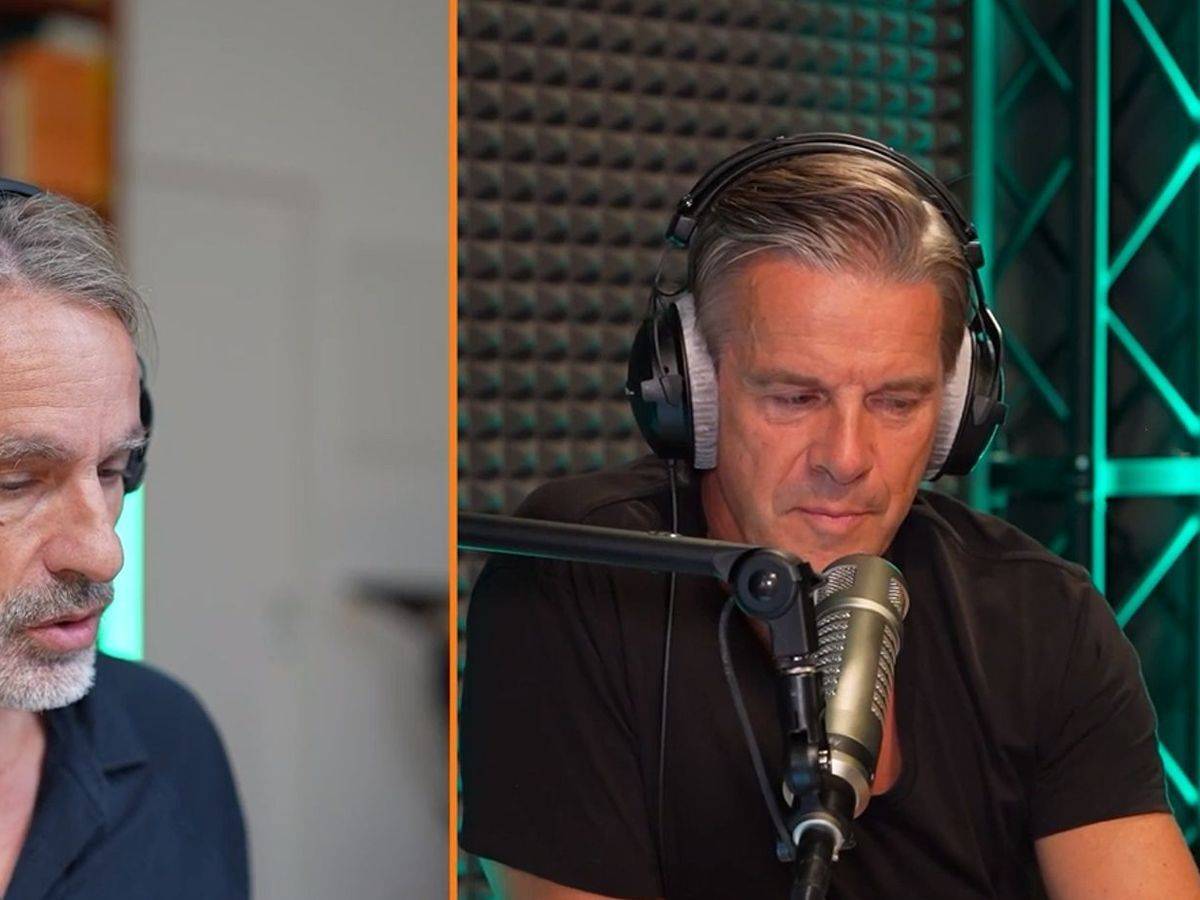 Richard David Precht (links) und Markus Lanz haben in ihrem Podcast „Lanz + Precht“ über die Rente mit 63 gesprochen. (Bild: ZDF)