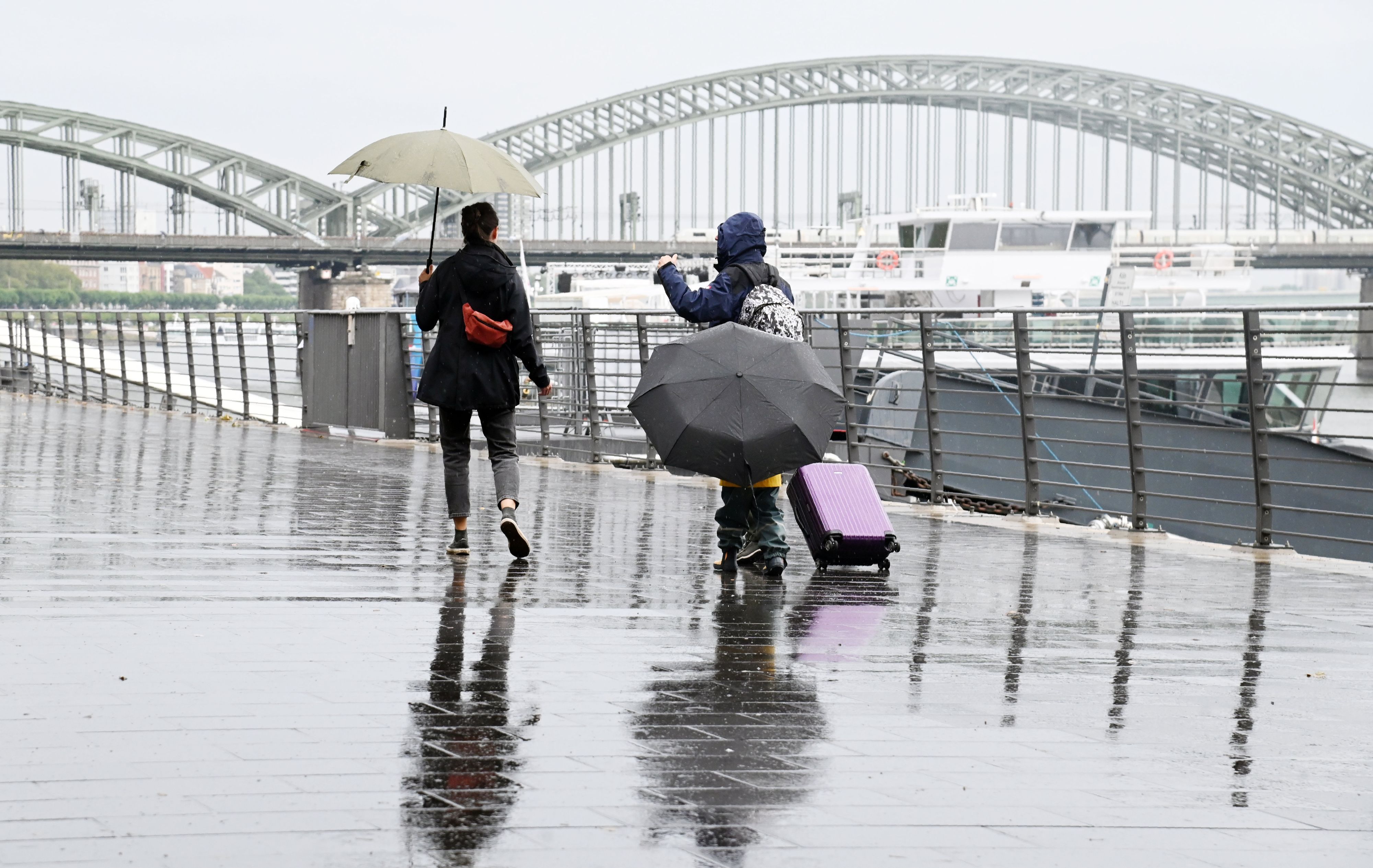 Regen an der Frankenwerft (Symbolfoto).