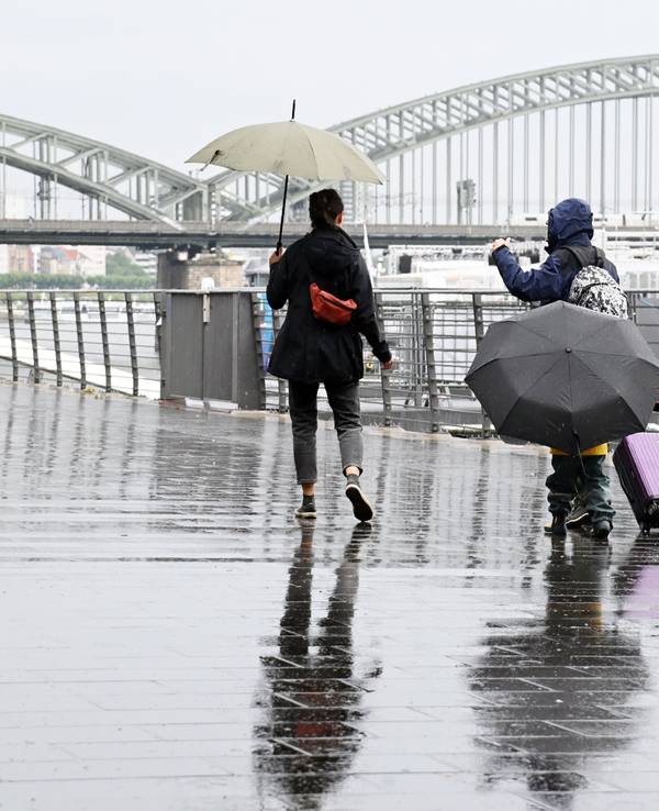 Regen an der Frankenwerft (Symbolfoto).