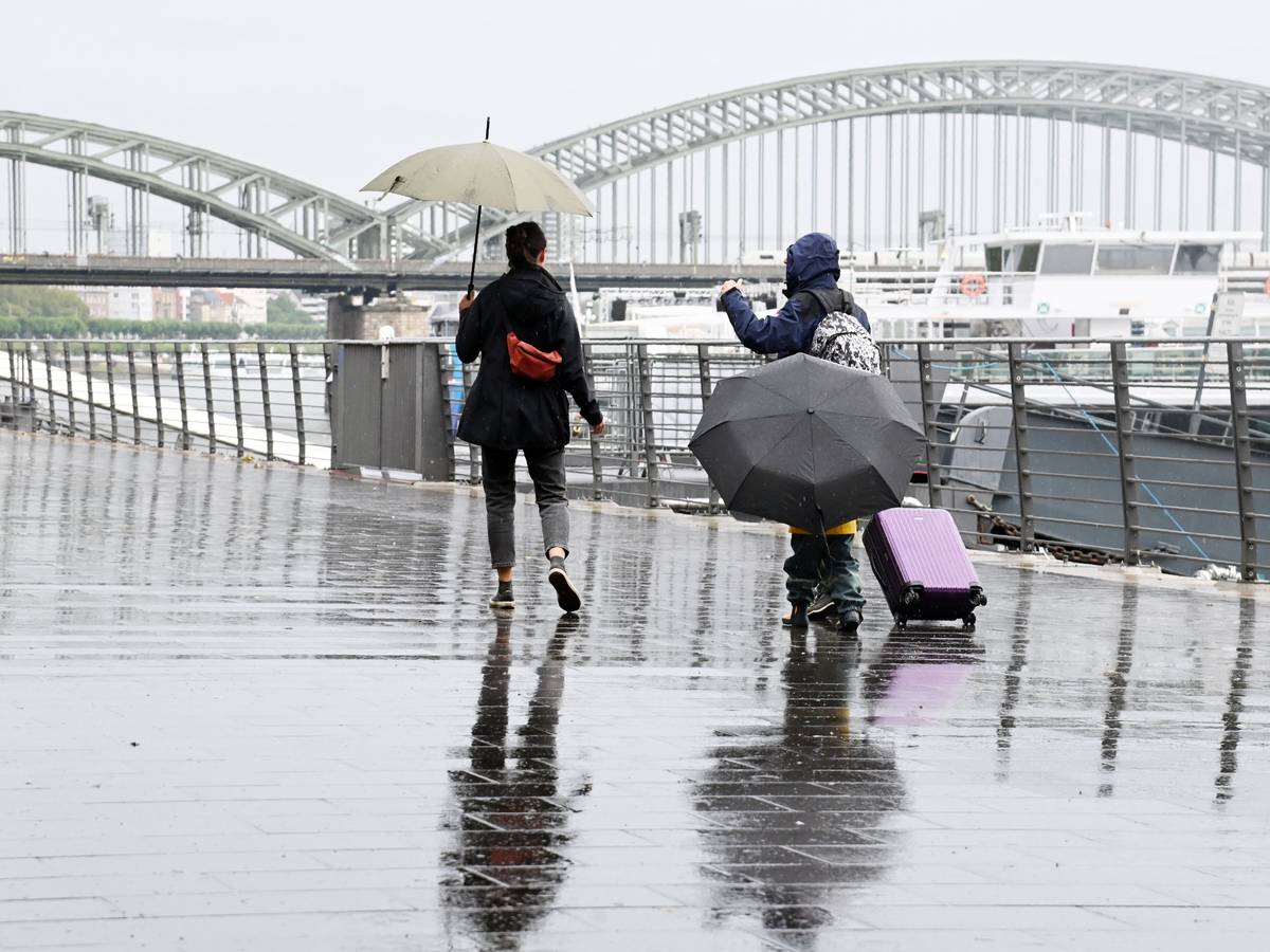 Regen an der Frankenwerft (Symbolfoto).