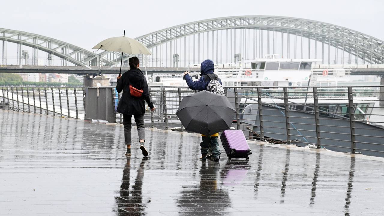 Regen an der Frankenwerft (Symbolfoto).