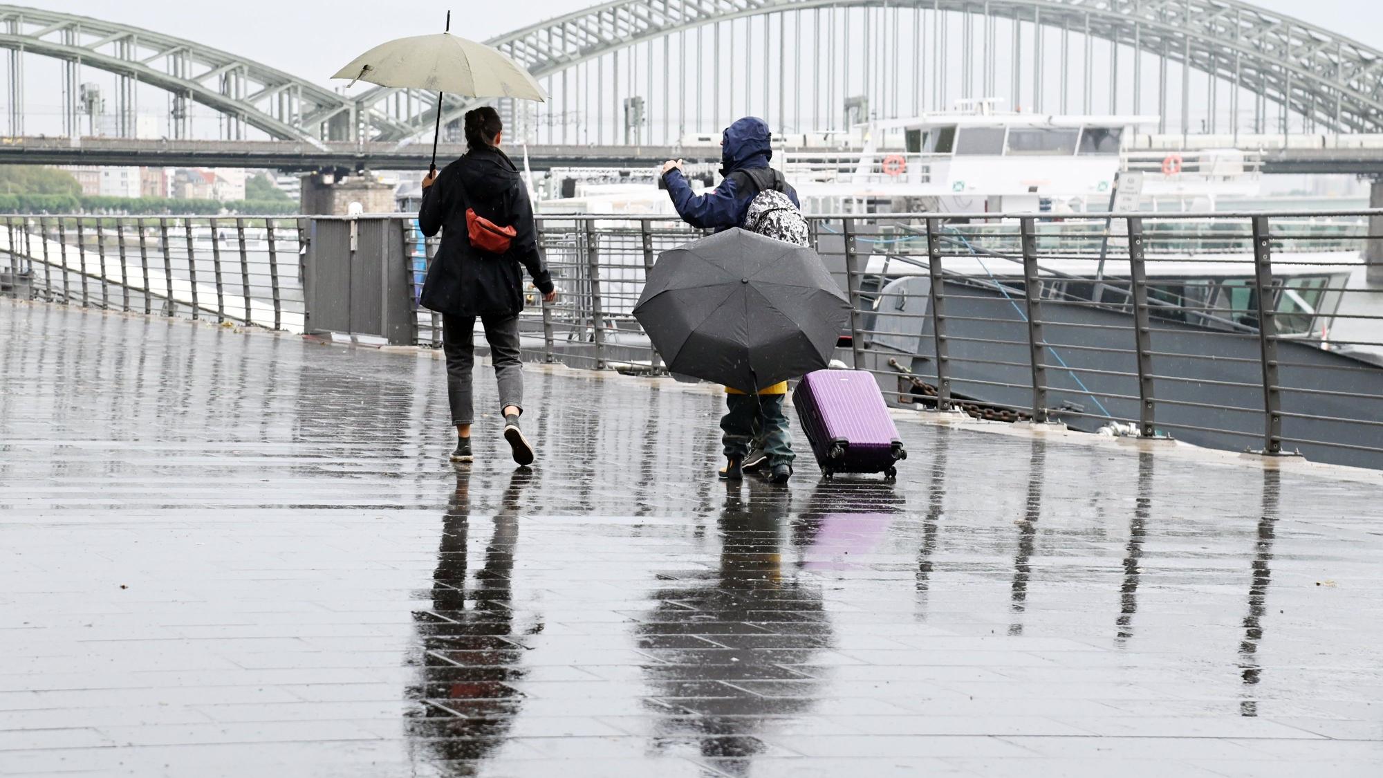 Regen an der Frankenwerft (Symbolfoto).