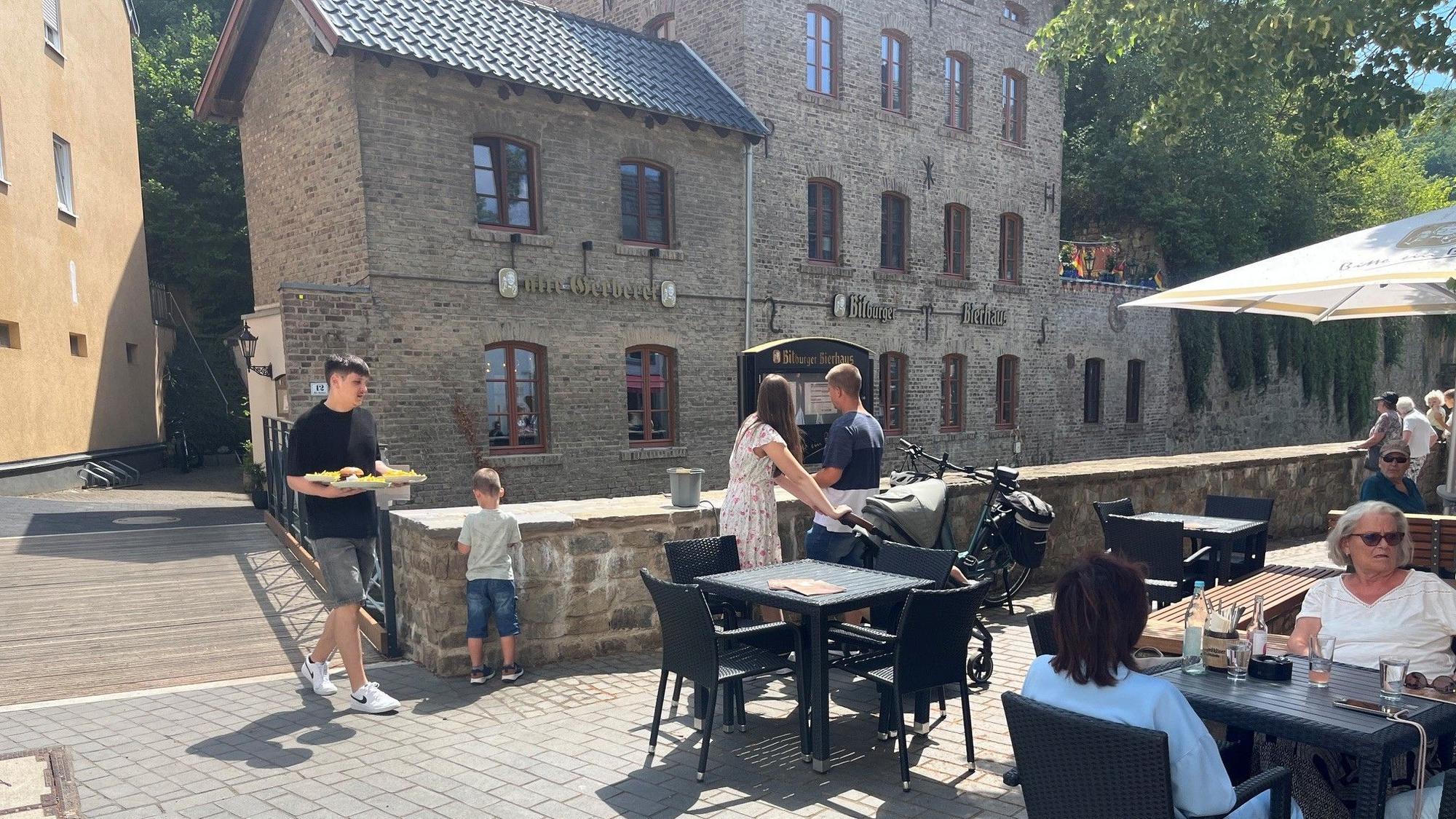 Genussradeln an der Erft: Bitburger Brauhaus in Bad Münstereifel