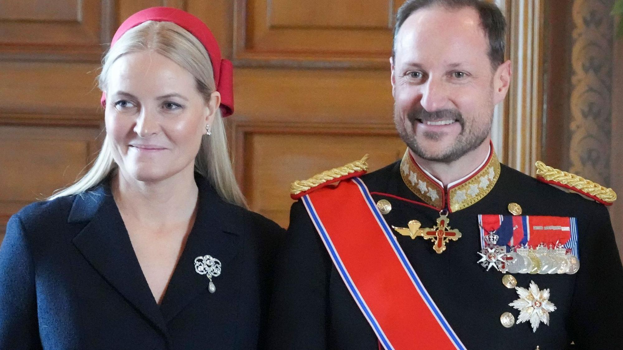 Norwegische Kronprinzenpaar Mette-Marit und Haakon