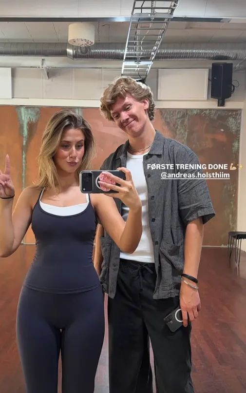 Leah Isadora Behn und Tanzpartner Andreas Hiim beim Training.