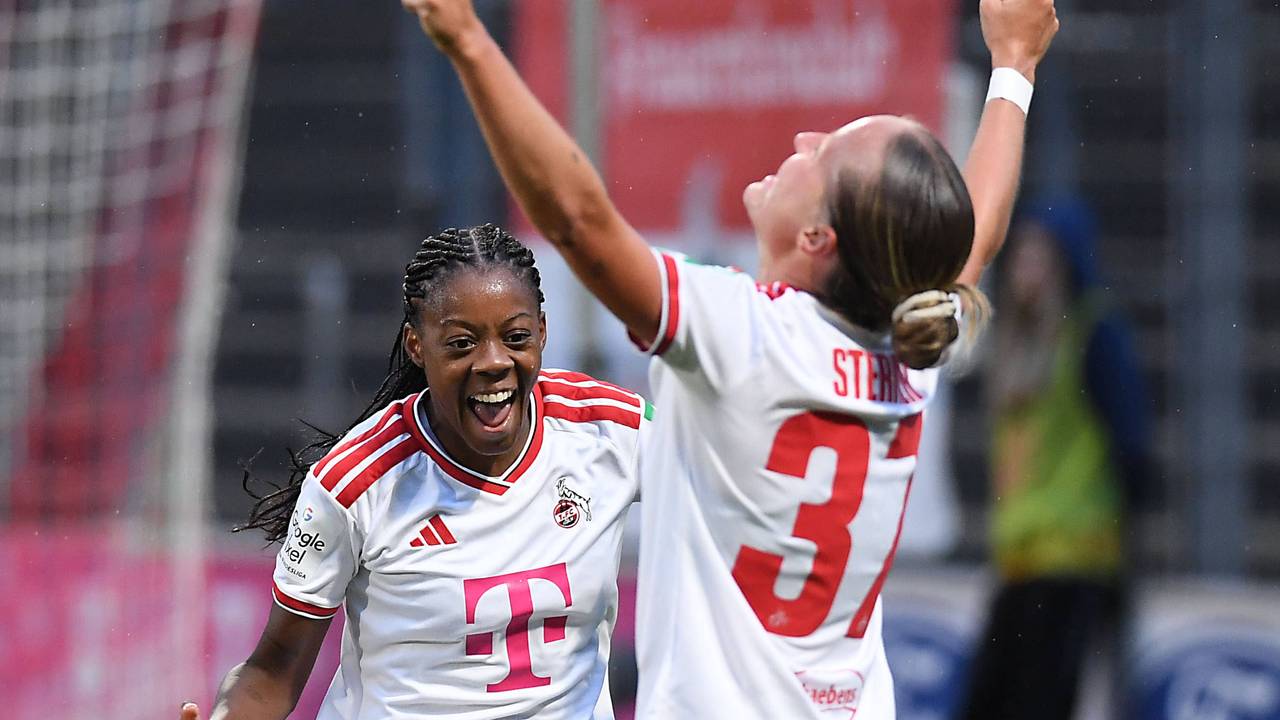 Torjubel in der Frauen-Bundesliga beim 1. FC Köln.
