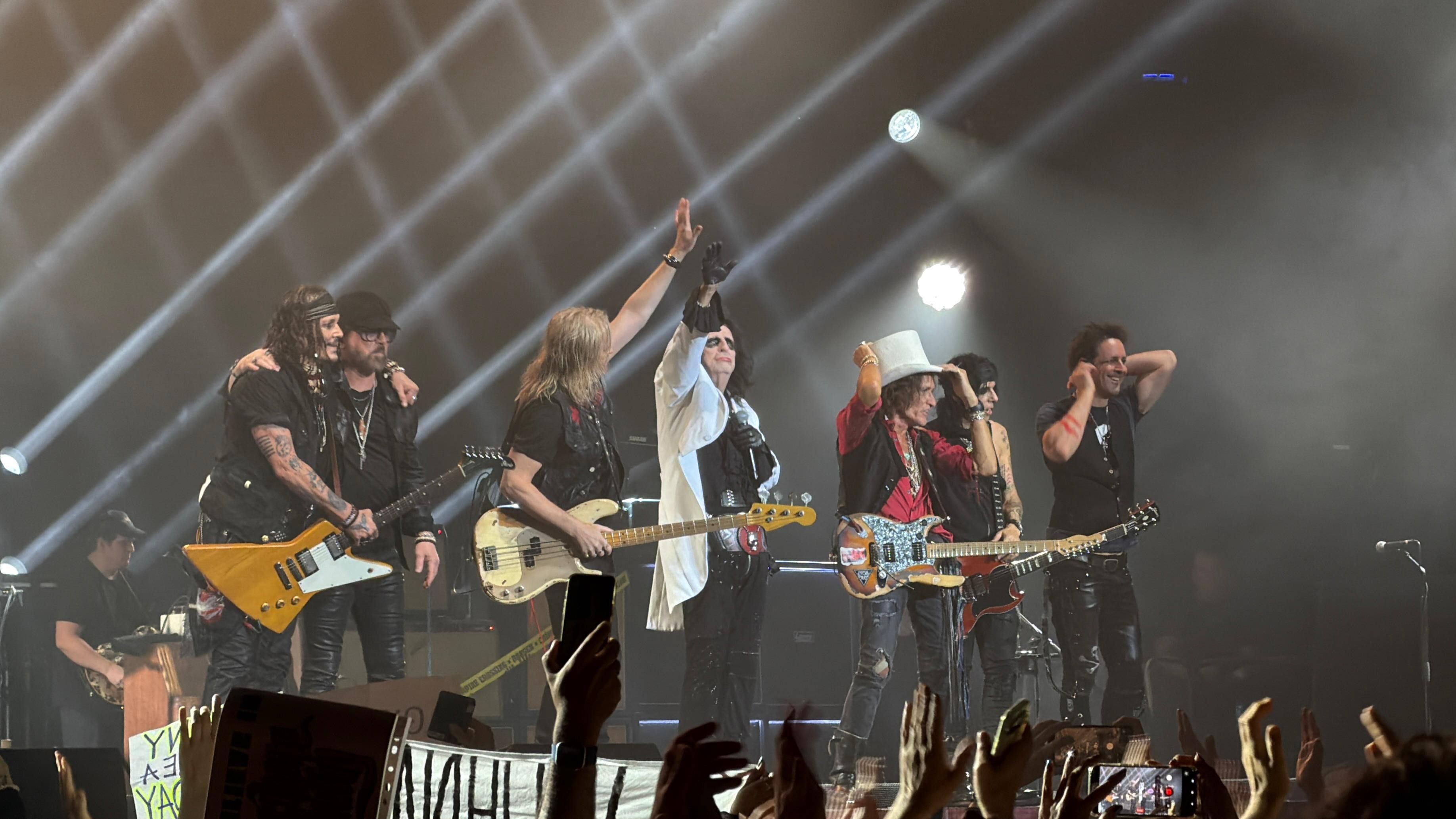 Die Hollywood Vampires beim Konzert in Köln.