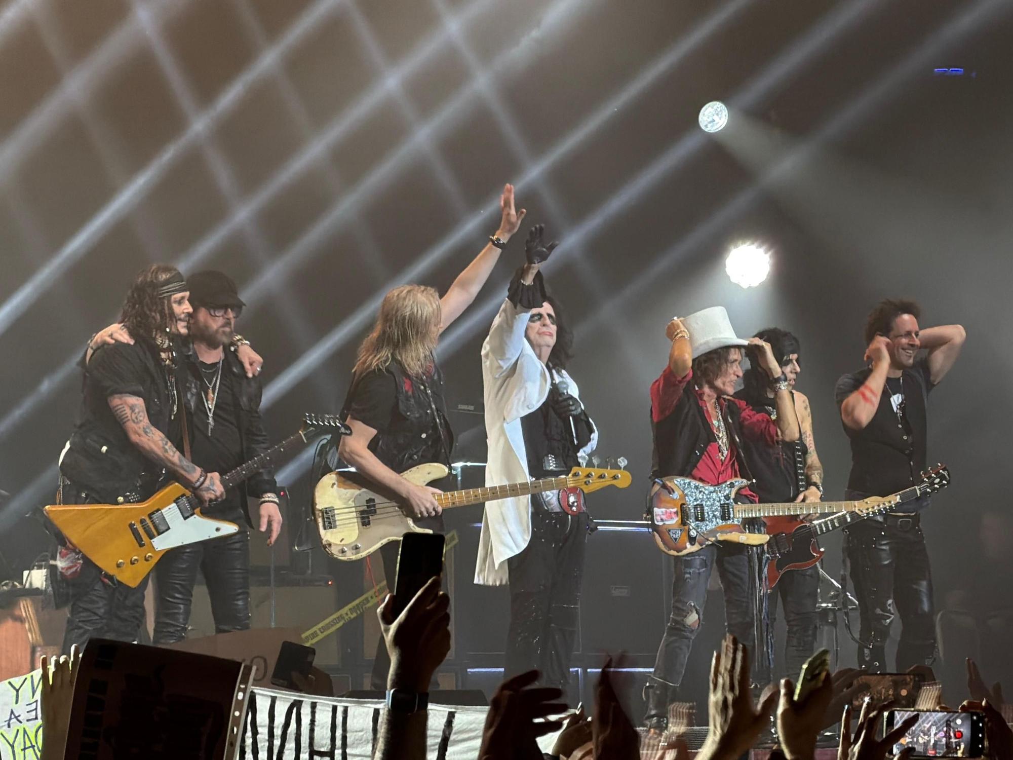 Die Hollywood Vampires beim Konzert in Köln.