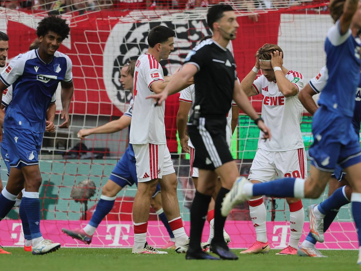 Spielszene beim Duell Köln - Hoffenheim.