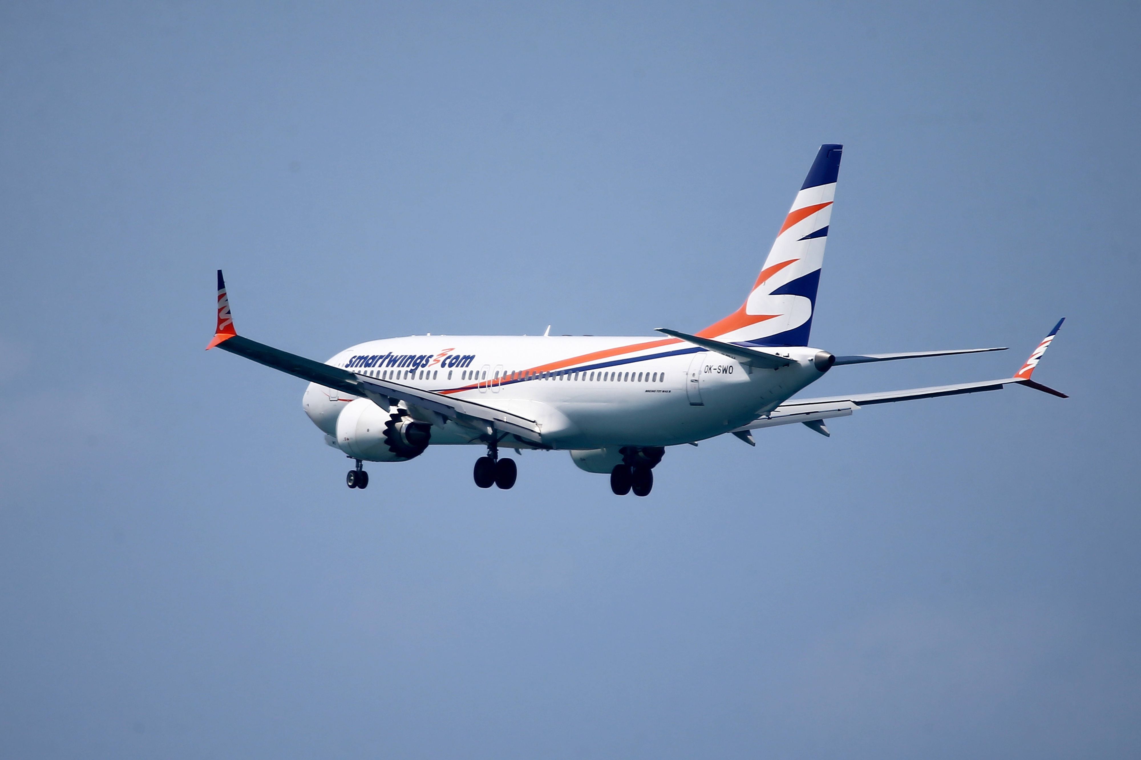 Eine Maschine der Fluggesellschaft Smartwings. Die Airline ist auch im Auftrag von Eurowings unterwegs.