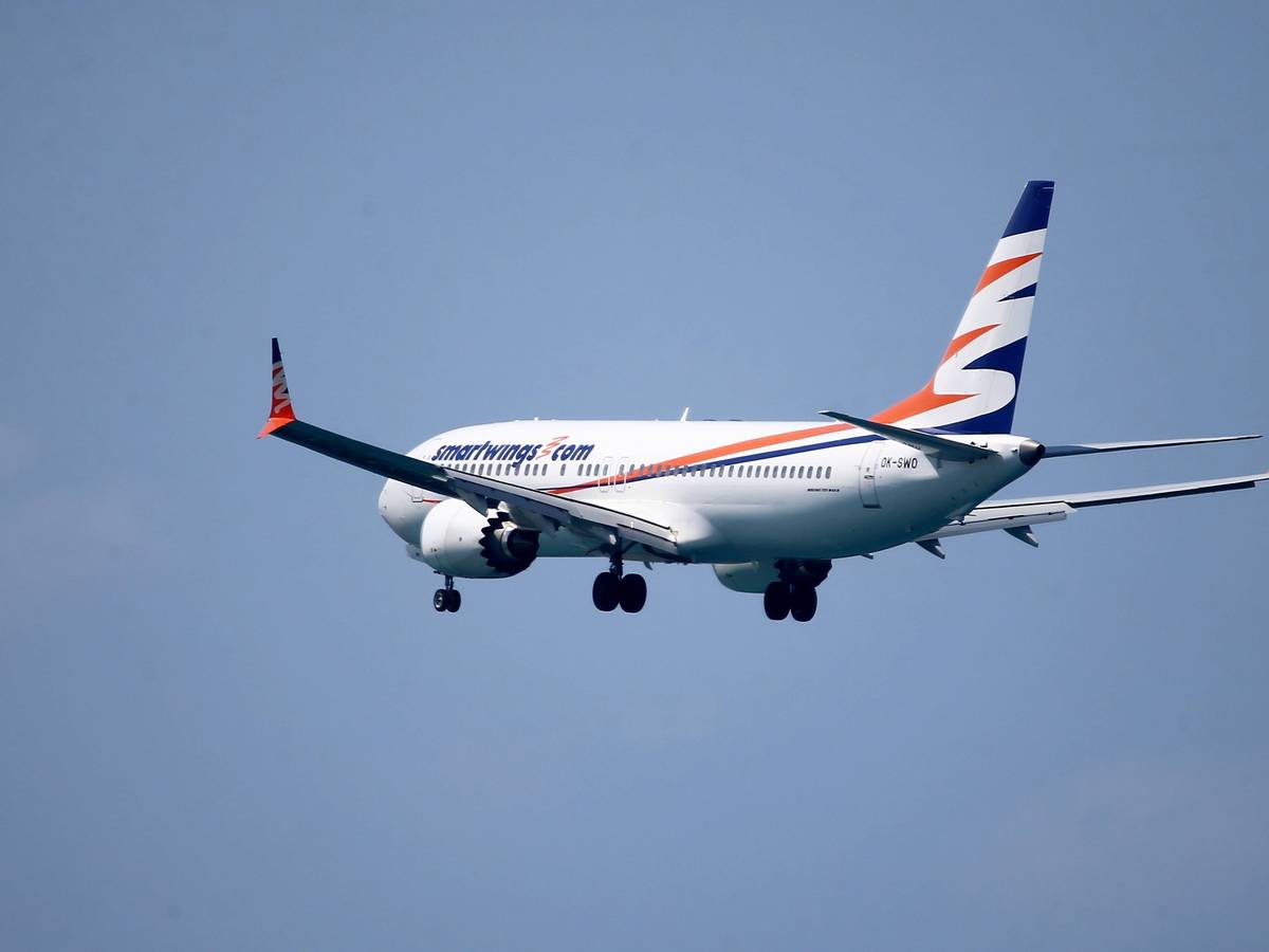 Eine Maschine der Fluggesellschaft Smartwings. Die Airline ist auch im Auftrag von Eurowings unterwegs.