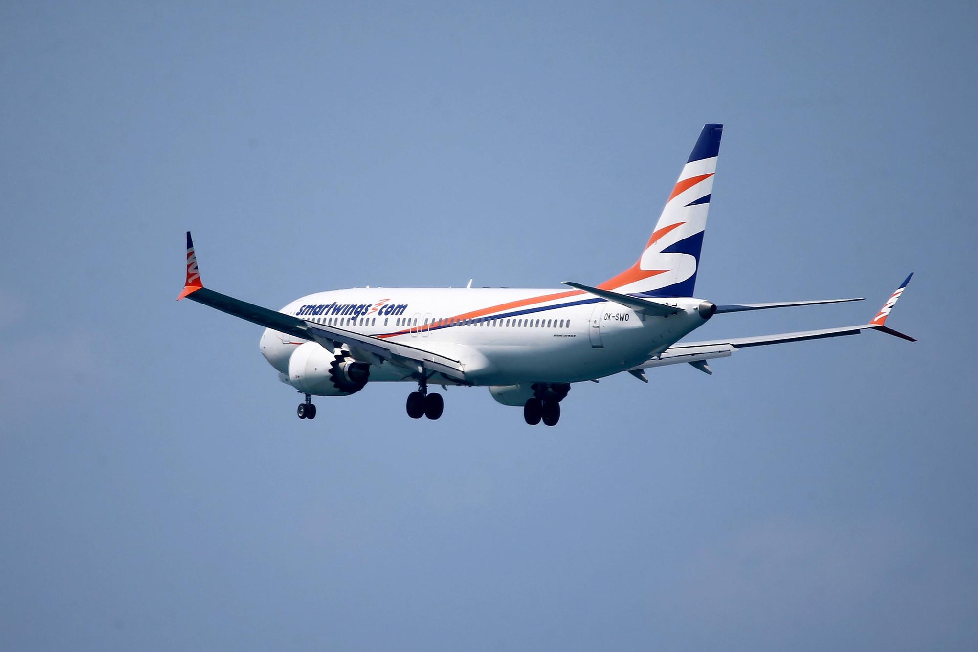 Eine Maschine der Fluggesellschaft Smartwings. Die Airline ist auch im Auftrag von Eurowings unterwegs.