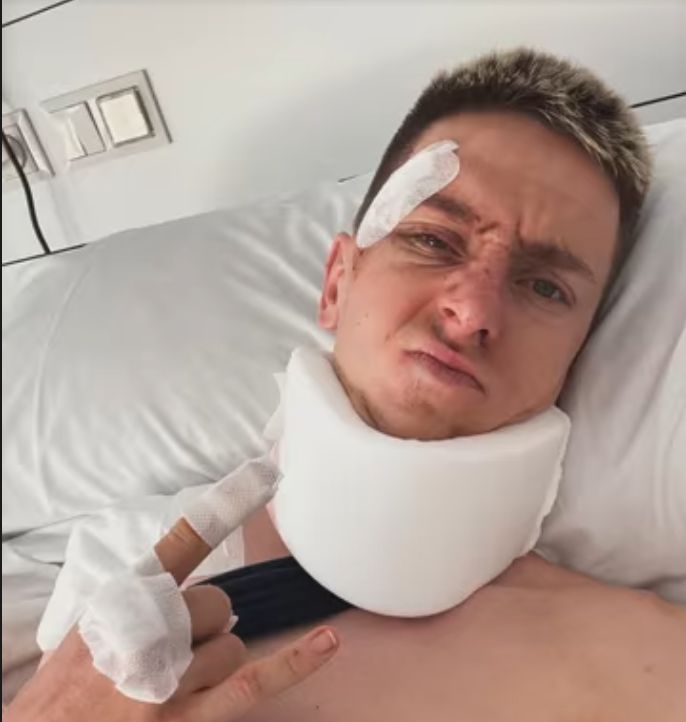 Tadej Pogacar grüßt aus dem Krankenhaus