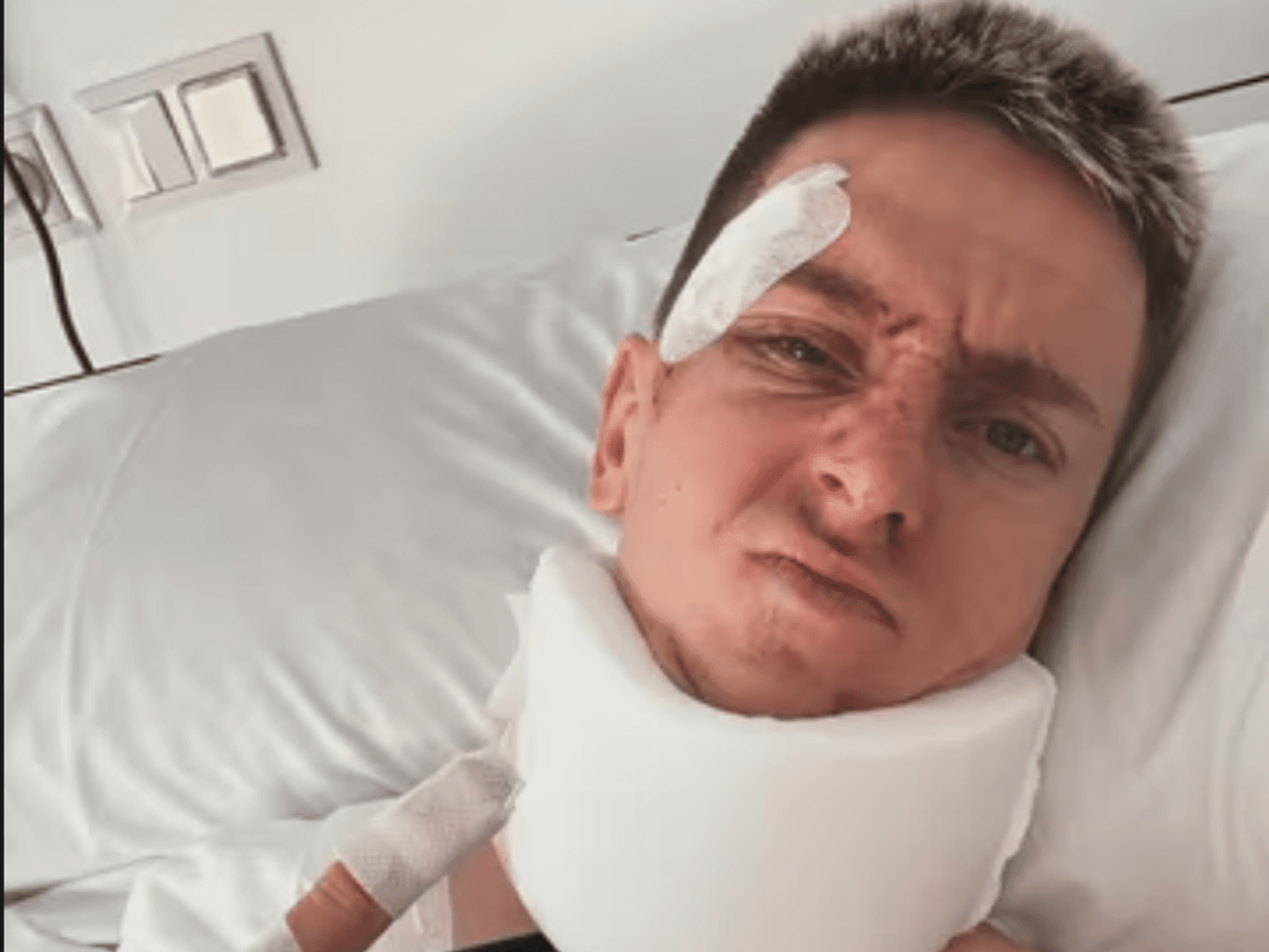 Tadej Pogacar grüßt aus dem Krankenhaus