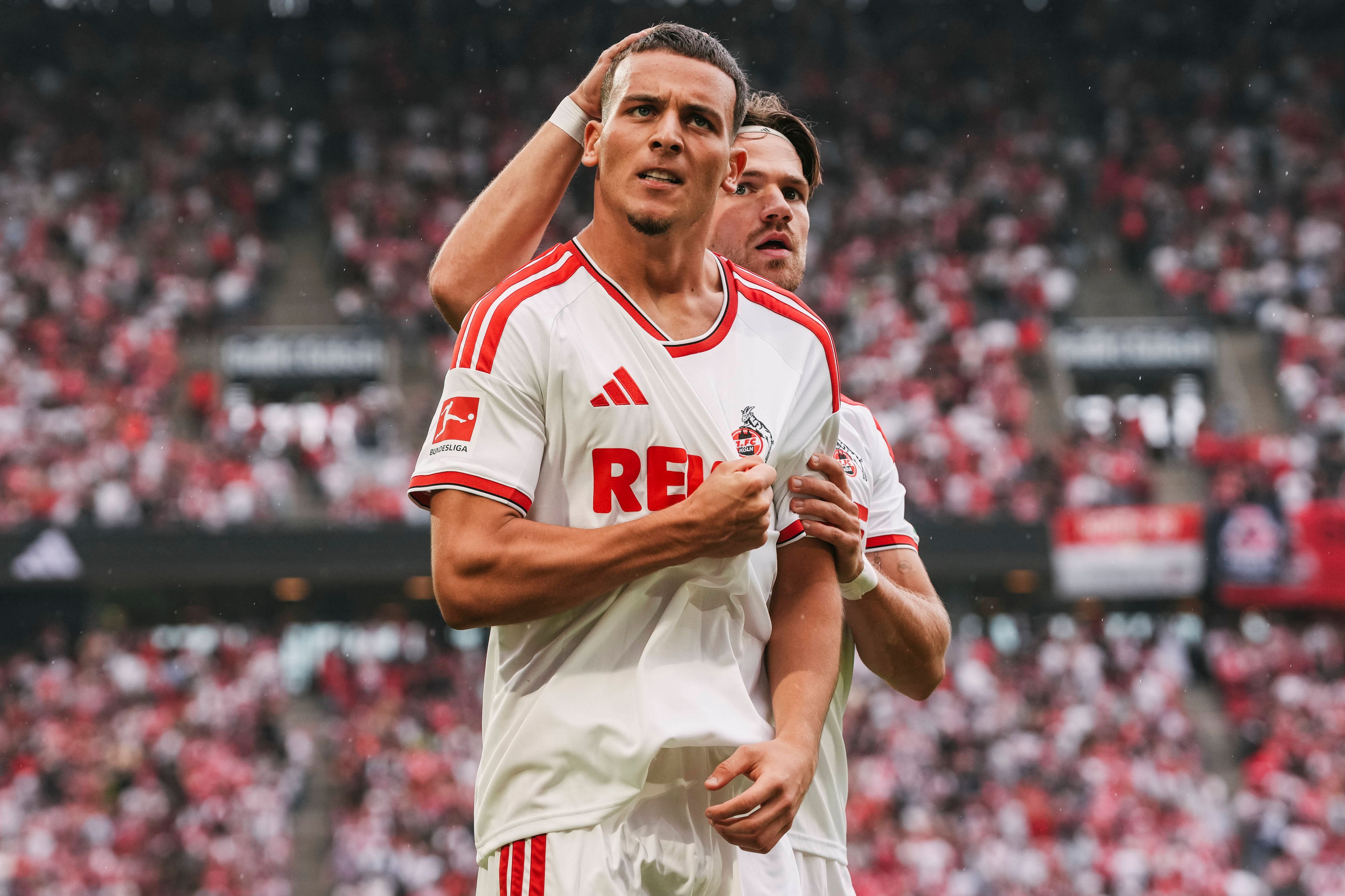 Said El Mala jubelt über seinen Treffer gegen Hoffenheim.