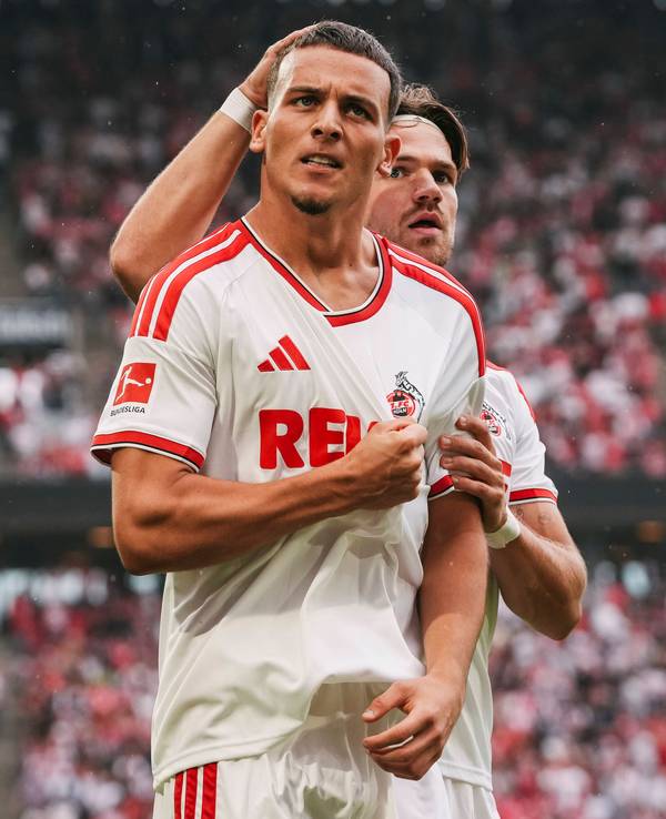 Said El Mala jubelt über seinen Treffer gegen Hoffenheim.