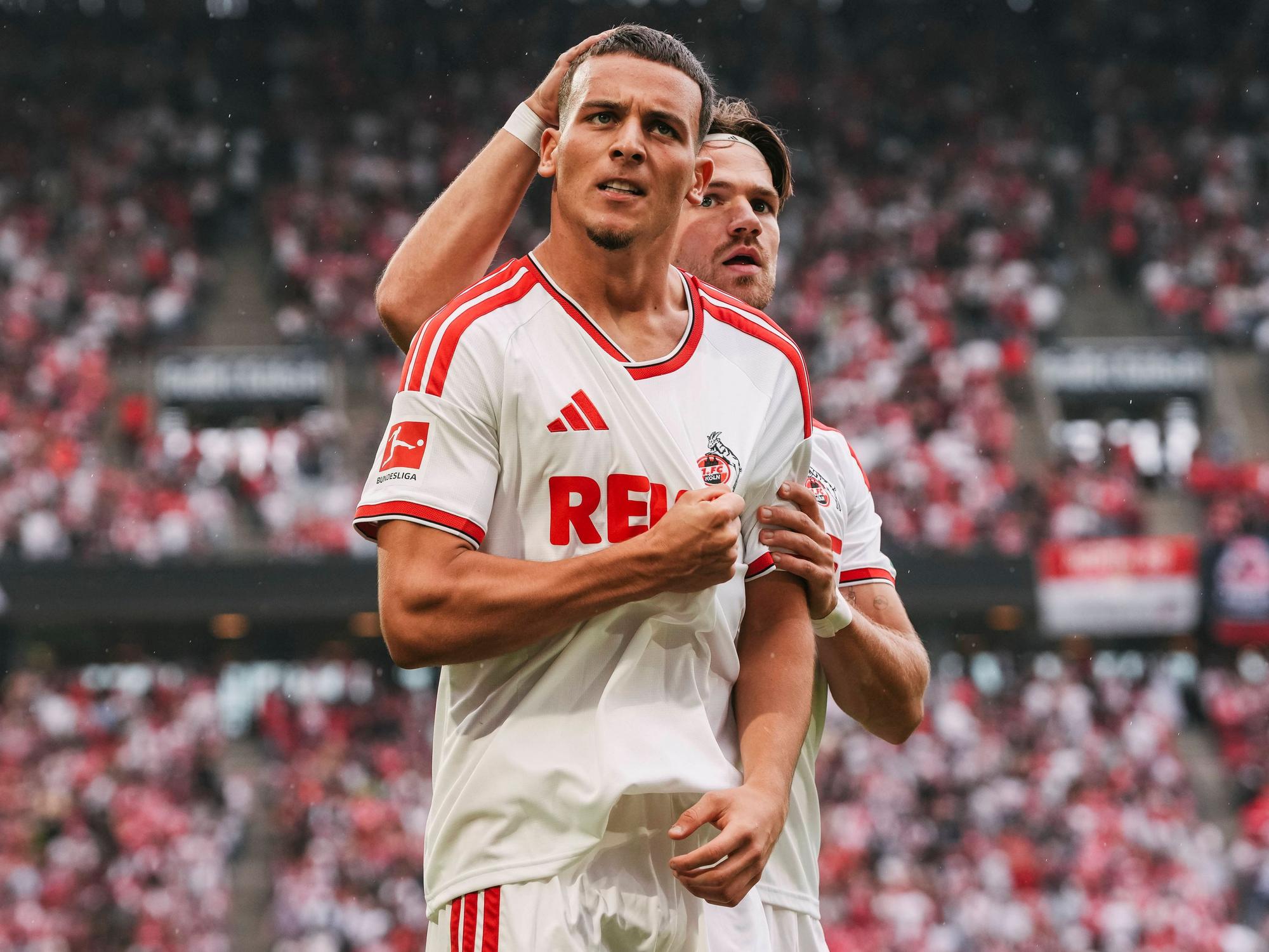 Said El Mala jubelt über seinen Treffer gegen Hoffenheim.