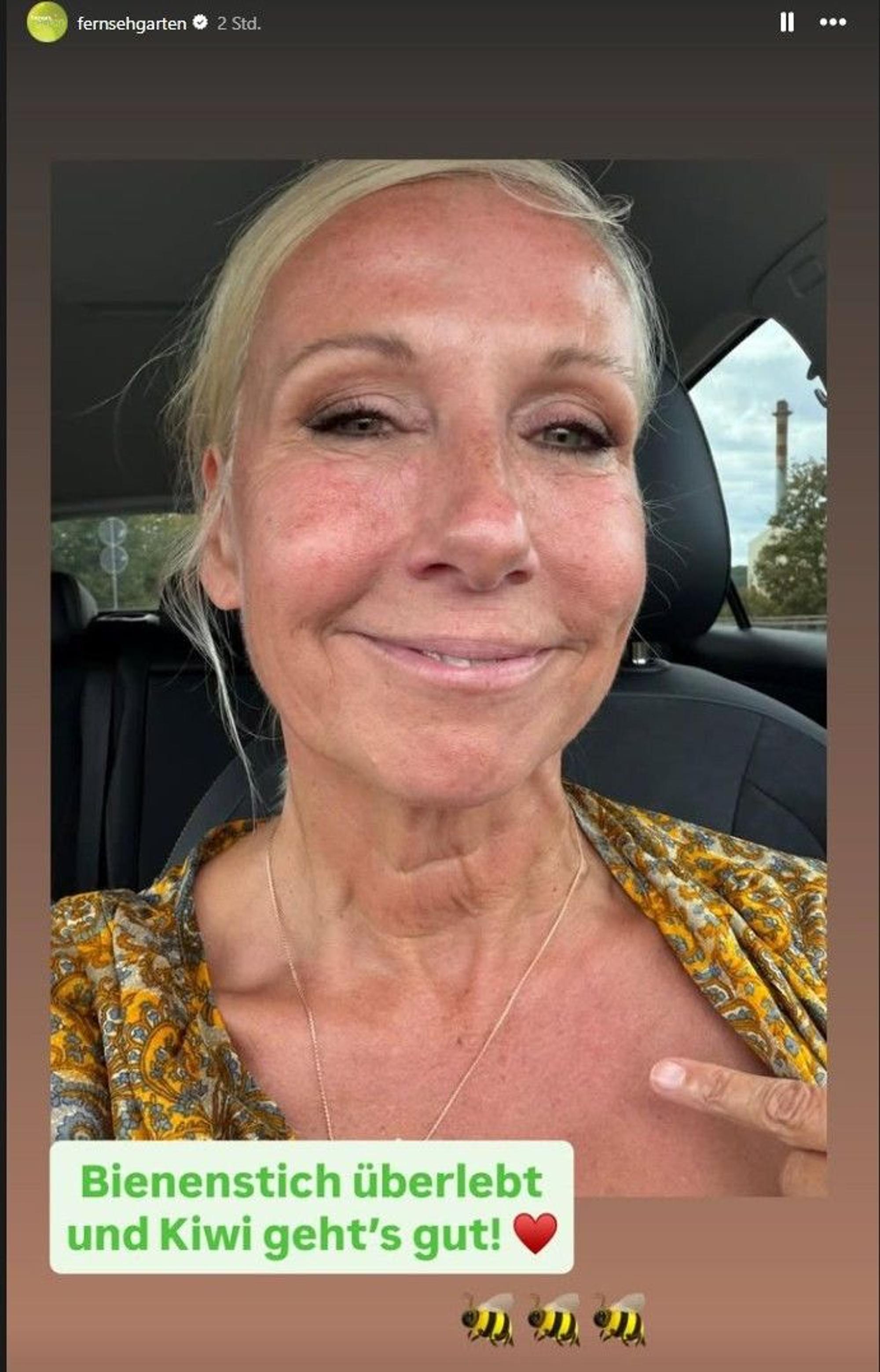 Kann schon wieder lachen: Andrea Kiewel.
